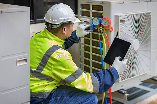 Professional Hvac technician working in Campbellsport, WI